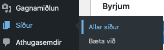 Bæta við síðu
